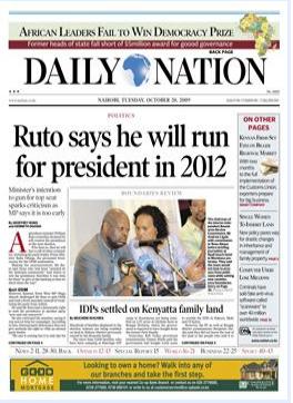 Daily on Daily Nation Epaper   Read Daily Nation Newspaper In Online  Epapers