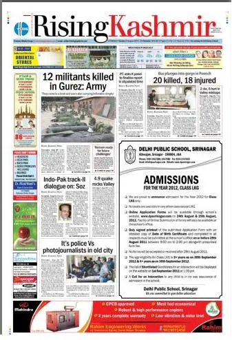 Read Rising Kashmir Newspaper